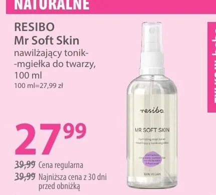 Nawilżający tonik -mgiełka do twarzy Mr Soft Skin promocja w Hebe