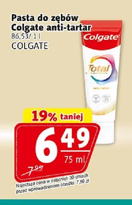 Pasta do zębów Colgate anti-tartar promocja w Prim Market