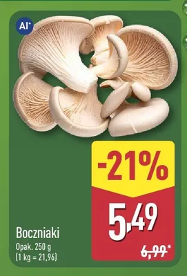 Boczniaki promocja w Aldi