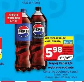 Napój gazowany Pepsi promocja w Delfin