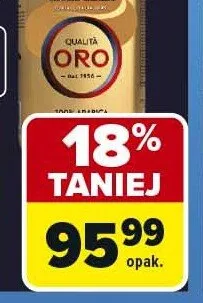 Kawa ziarnista LAVAZZA QUALITÀ ORO promocja w Carrefour