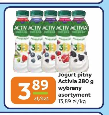 Jogurt pitny Activia suszona śliwka promocja w Społem Częstochowa