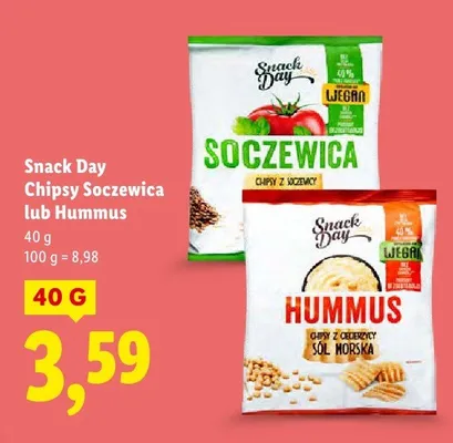 Chipsy Hummus promocja w Lidl