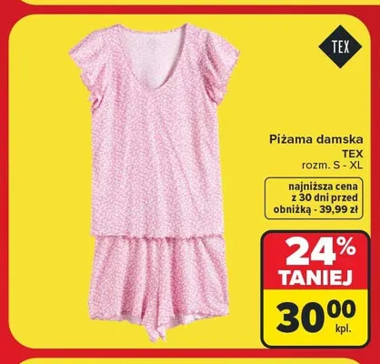 Piżama damska TEX promocja w Carrefour