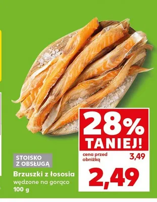 Brzuszki z łososia wędzone na gorąco promocja w Kaufland