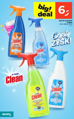 Spray do czyszczenia At Home Clean Ultra Bathroom promocja w Dealz