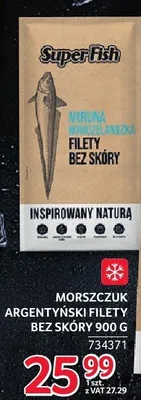 Morszczuk argentyński filety bez skóry 900 g promocja w Selgros