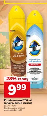 Aerozol do mebli Pronto Expert Care Wood Polish promocja w Hitpol