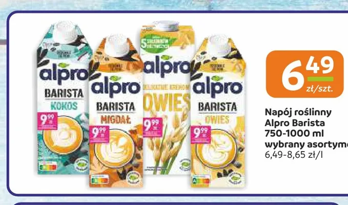 Napój roślinny Alpro Barista Owsiane promocja w Gama