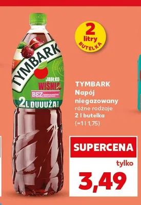 Napój niegazowany Tymbark Jabłko Wiśnia promocja w Kaufland