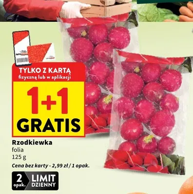 Rzodkiewka folia promocja w Intermarche