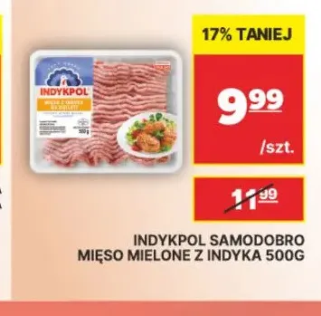 Mięso mielone z indyka Samodobro Indykpol promocja w API Market
