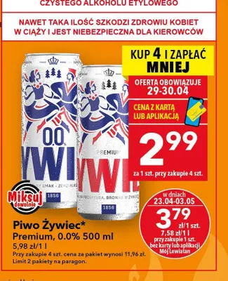 Piwo Premium promocja w LEWIATAN