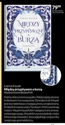 Książka Między przypływem a burzą Leena Kazak promocja w Empik