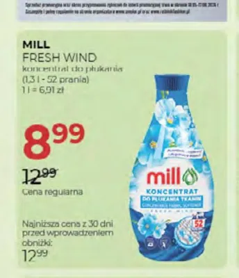 Koncentrat do płukania Mill Fresh Wind promocja w Drogerie Jawa