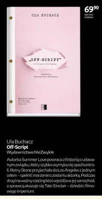 Książka Ula Buchacz Off-Script Wydawnictwo NieZwykłe promocja w Empik