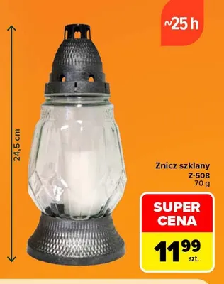 Znicz szklany Z-508 promocja w Carrefour