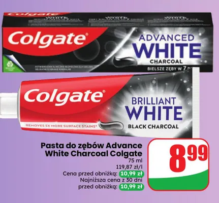 Pasta do zębów Advance White Charcoal Colgate promocja w Dino