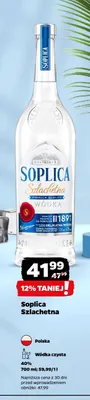 Wódka czysta Soplica Szlachetna promocja w Netto