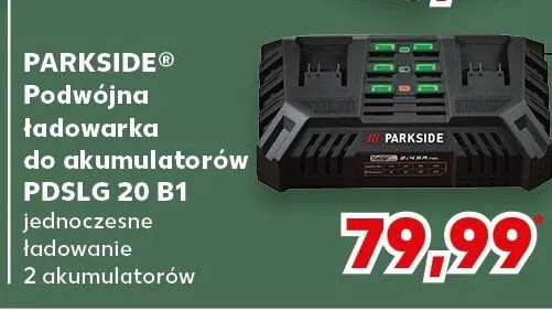 Podwójna ładowarka do akumulatorów PDSLG 20 B1 promocja w Kaufland