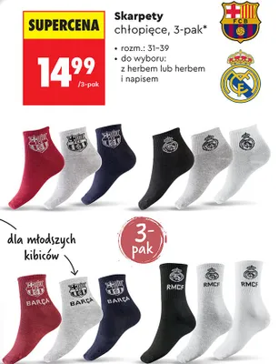 Skarpety chłopięce 3-pak promocja w Biedronka