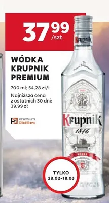 Wódka Premium promocja w Stokrotka
