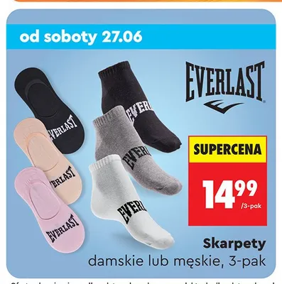 Skarpety męskie Everlast 3-pak promocja w Biedronka