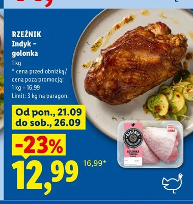 Indyk golonka Rzeźnik promocja w Lidl