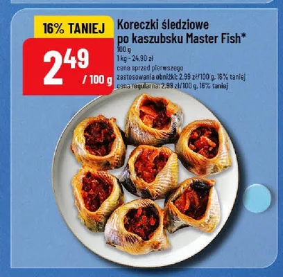 Koreczki śledziowe po kaszubsku Master Fish promocja w POLOmarket