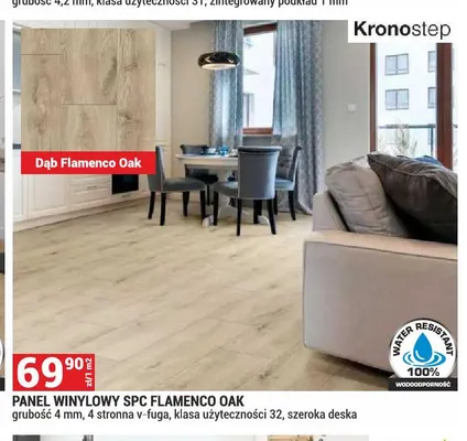 Panel winylowy Spc Kronostep Flamenco Oak 4 mm promocja w Merkury Market