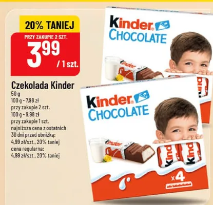 Czekolada Kinder promocja w POLOmarket