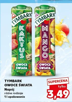Napój Tymbark Owoce Świata Kaktus promocja w Kaufland