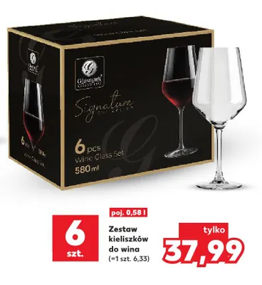Zestaw kieliszków do wina Glasmark Signature 580 ml 6-pak promocja w Kaufland