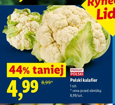 Kalafior polski promocja w Lidl