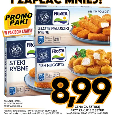 Nuggetsy rybne Fish Nuggets Frosta promocja w Kupiec