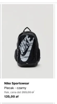 Plecak Nike Sportswear czarny promocja w Lounge by Zalando