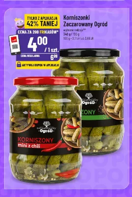 Korniszony mini z chili Zaczarowany Ogród promocja w POLOmarket