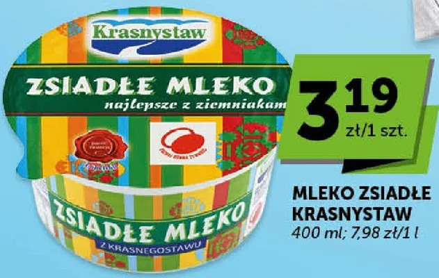 Mleko zsiadłe promocja w Euro Sklep