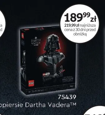 Klocki LEGO 75439 Popiersie Dartha Vadera promocja w Empik