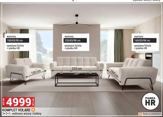 Komplet Volare 3+2+1 promocja w Merkury Market