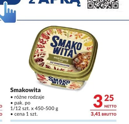 Margaryna Smakowita maślany smak promocja w Makro