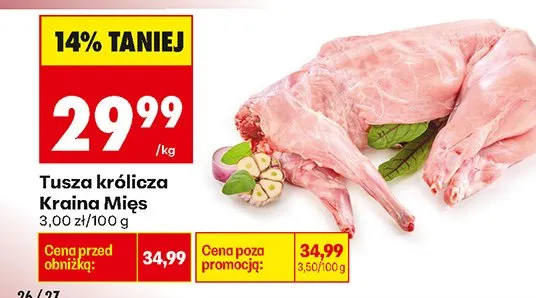 Tusza królicza promocja w Biedronka