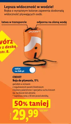 Boja do pływania CRIVIT 17 l promocja w Lidl