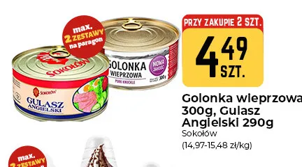 Gulasz Angielski Sokołów promocja w Społem Częstochowa