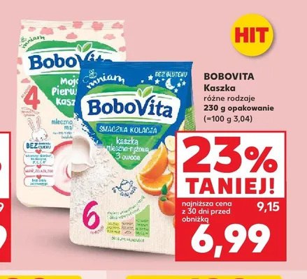 Kaszka Bobovita Moja Pierwsza Kaszka promocja w Kaufland