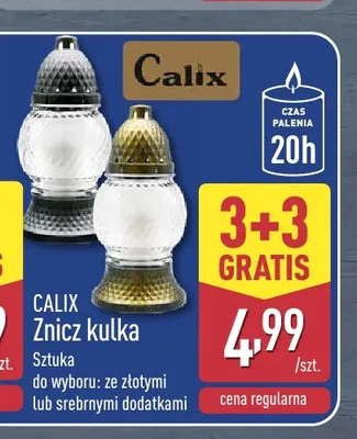 Znicz kulka Calix promocja w Aldi