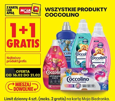 Wszystkie produkty 1+1 GRATIS promocja w Biedronka