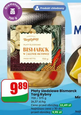 Płaty śledziowe Bismarck w zalewie octowej promocja w Dino