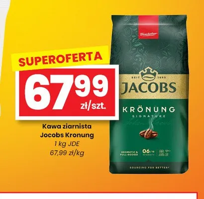 Kawa ziarnista Jacobs Kronung promocja w emma MARKET