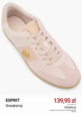 Sneakersy Esprit promocja w Deichmann